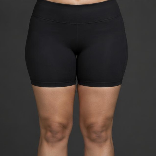 AI-generated illustration: Thigh contours; not a patient result